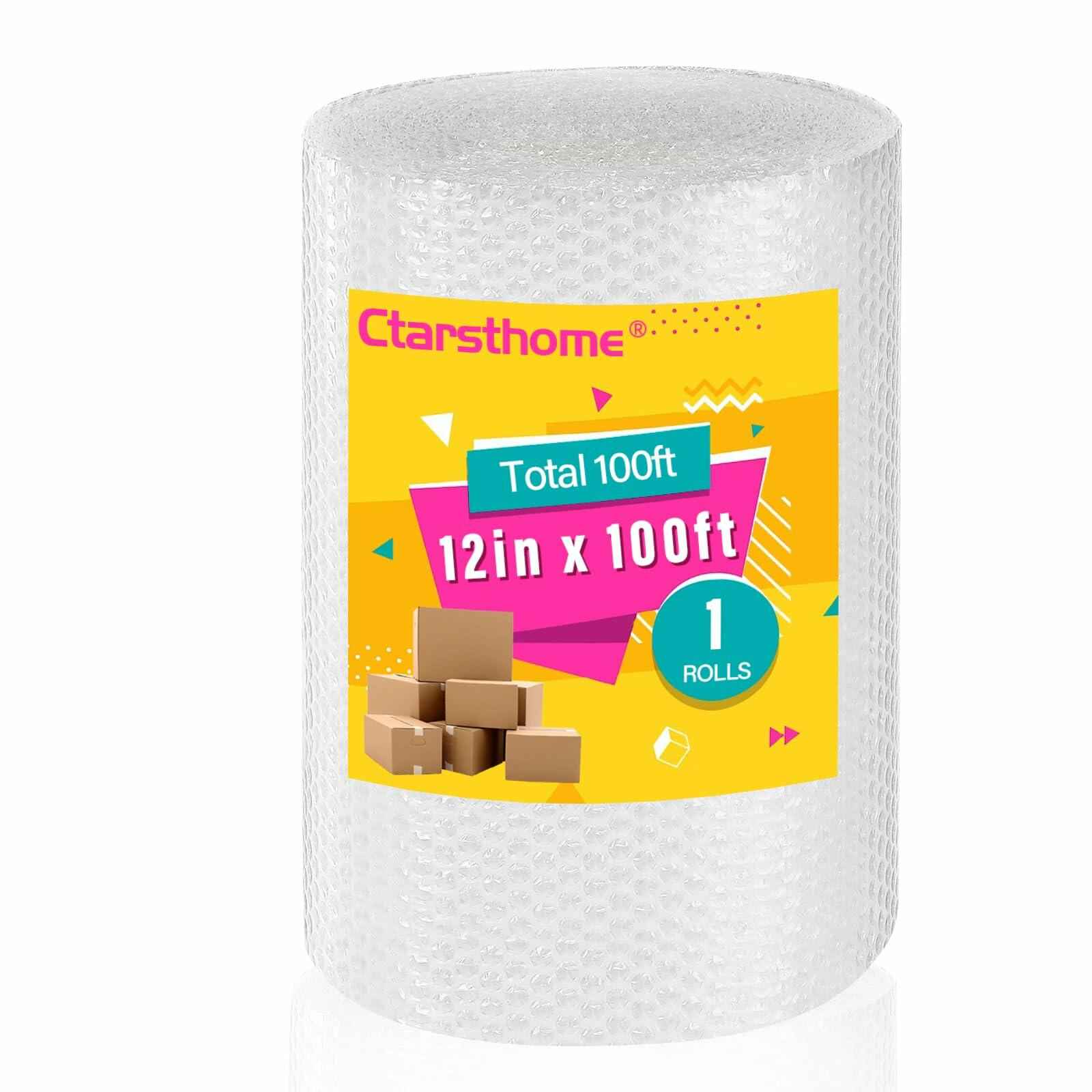 12"x100ft Small Bubble Wrap Roll Perforated Cushioning Packaging Moving Mailers