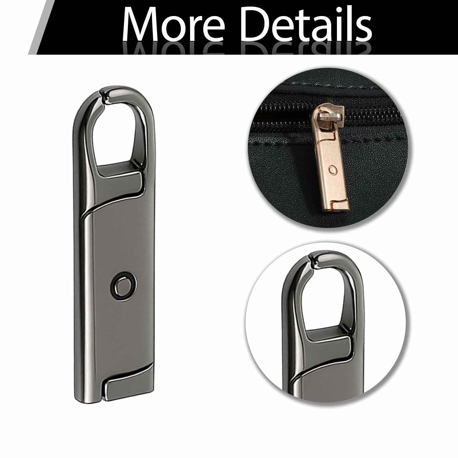 12 Pcs Metal Zipper Pull Tab Replacement Detachable Zipper Handles