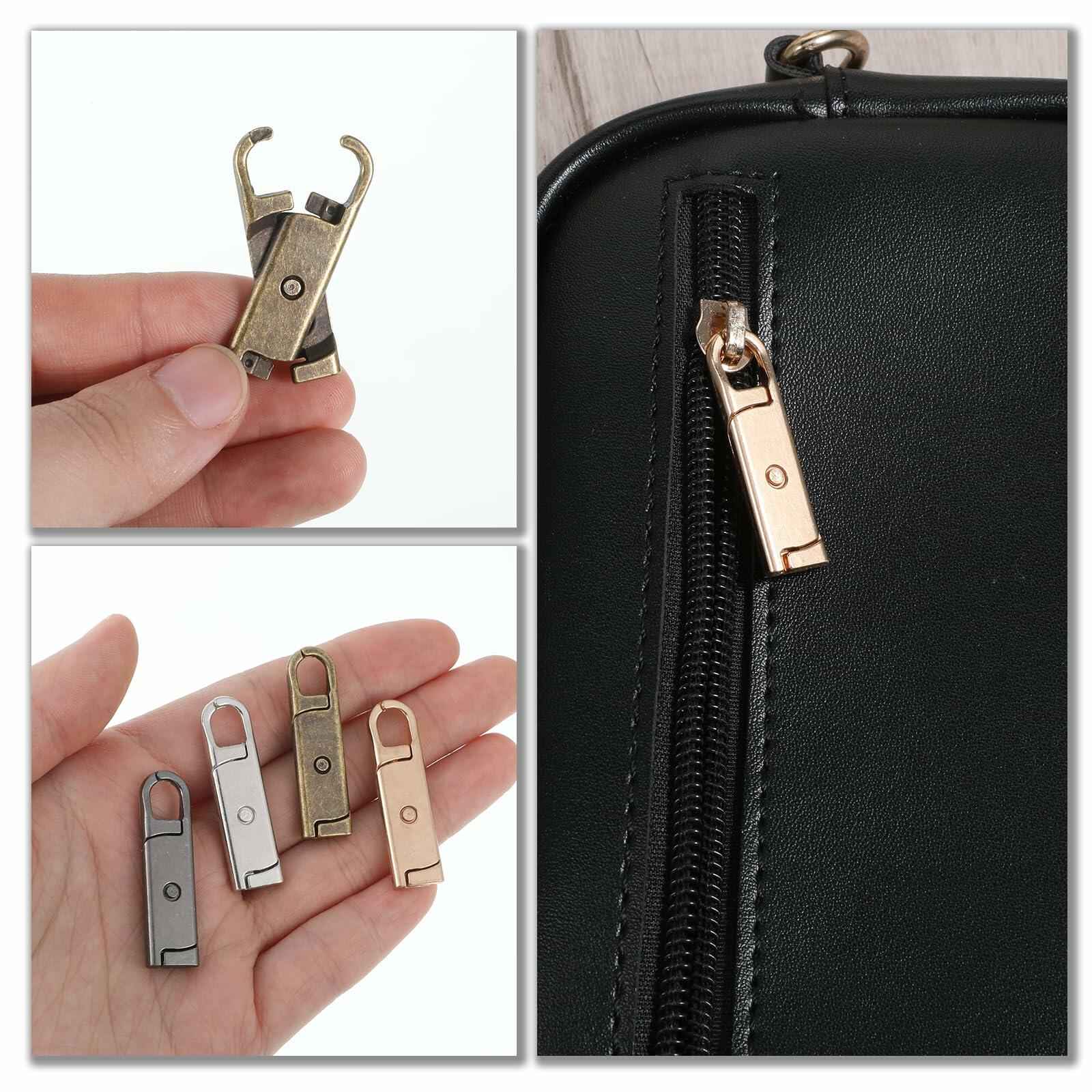 12 Pcs Metal Zipper Pull Tab Replacement Detachable Zipper Handles