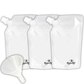 Cruise Flask Collapsible Reusable Foldable Water Bottle 8oz Clear 3 Pack