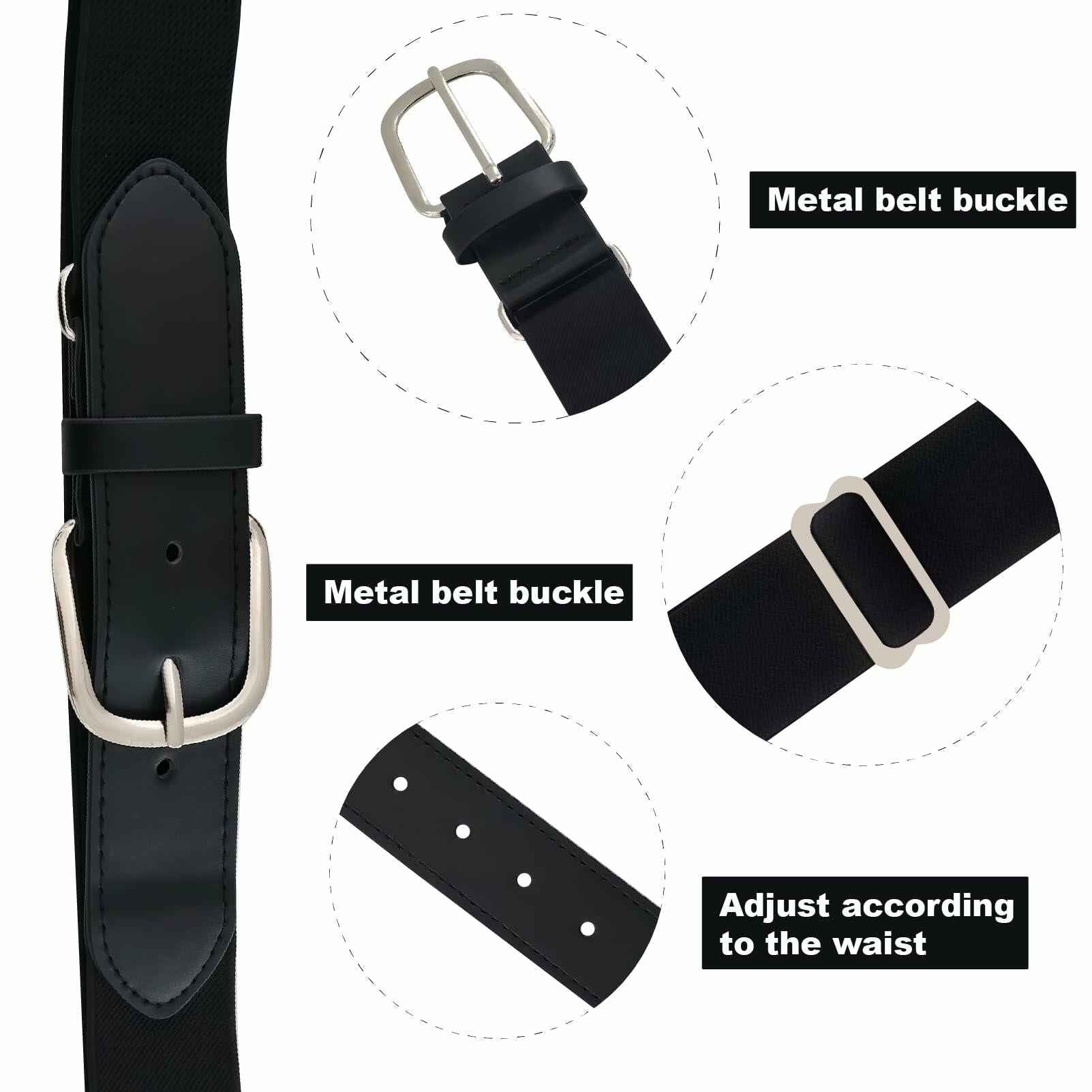 cs runsenisocks Baseball Softball Soccer Socks & Belt Set Red 3pcs+1belt Size L