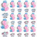12 Sets Baby Shower Balloon Stand Kit Gender Reveal Pink Blue Table Decor