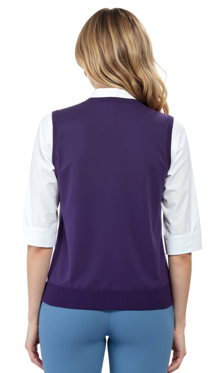 Womens Button Front Cable Knit Cardigan Sweater Vest - Codex AI