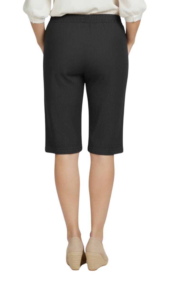 Women's Easy Pull on Bermuda Shorts in Denim and Twill - Codex AI