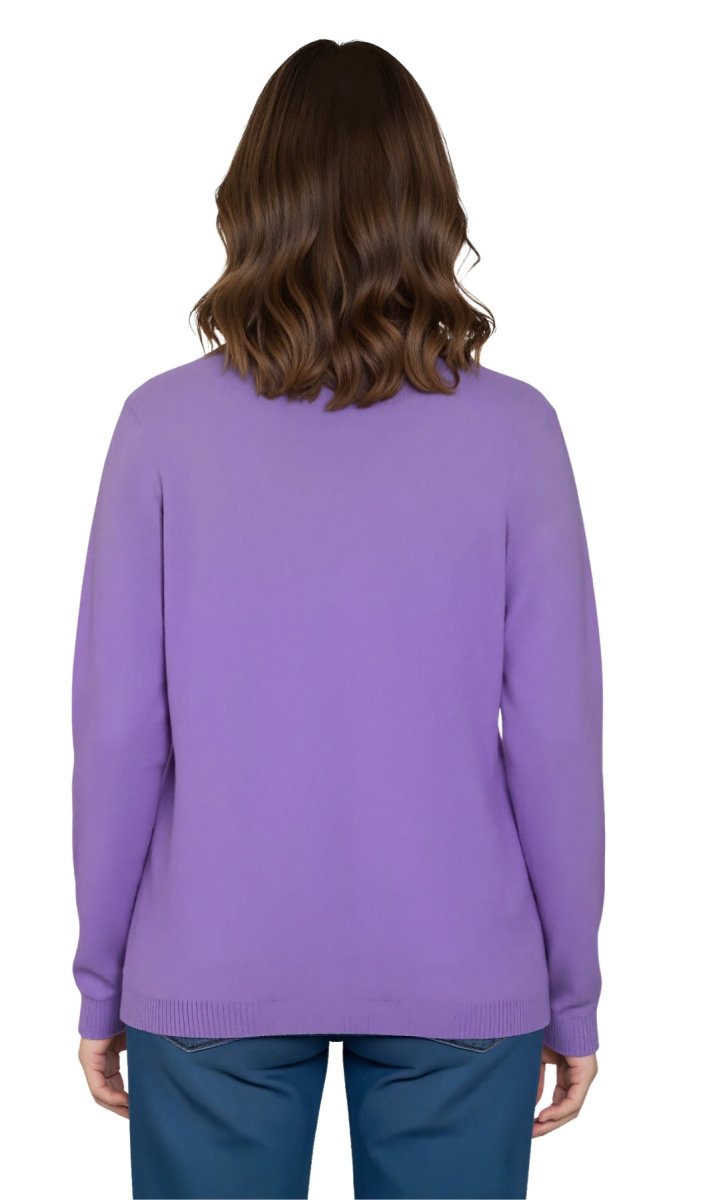 Women's Faux Pearl Cardigan in Cashmere - like Soft Knit - Codex AI