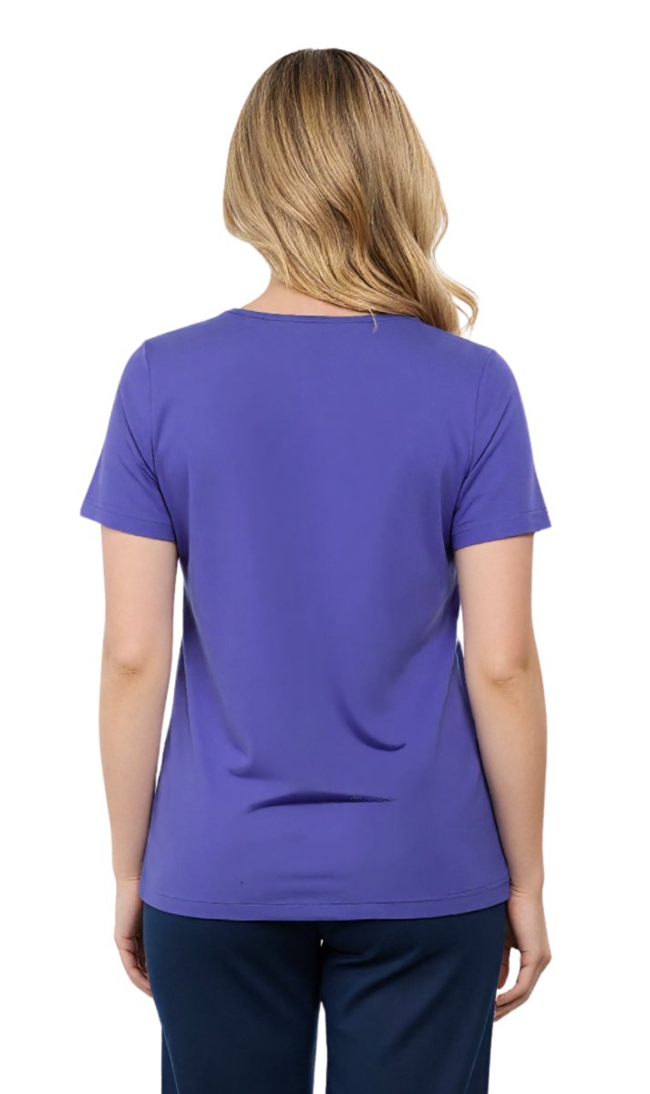 Women's Perfect Short - Sleeve V - Neck Tee Shirt - Cotton blend and Wrinkle Resistant - Codex AI