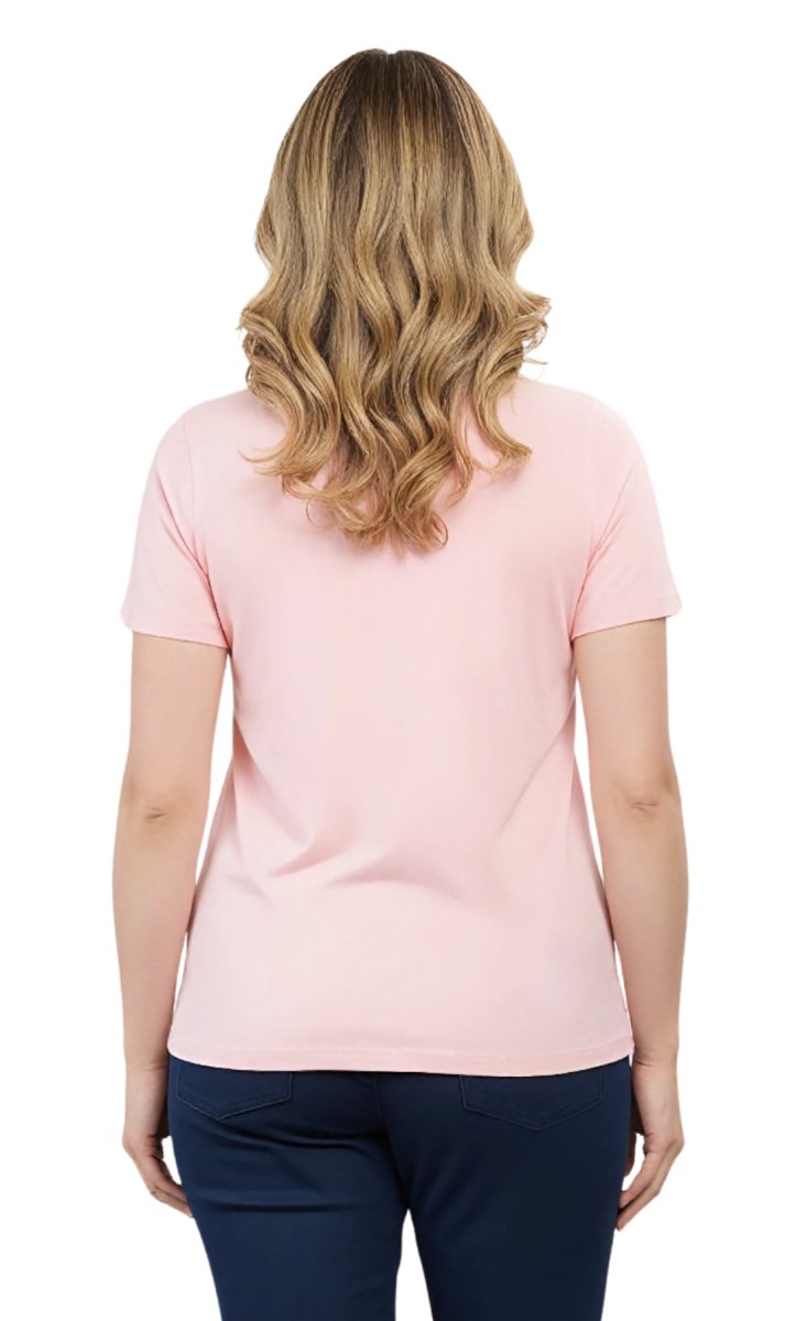 Women's Perfect Short - Sleeve V - Neck Tee Shirt - Cotton blend and Wrinkle Resistant - Codex AI