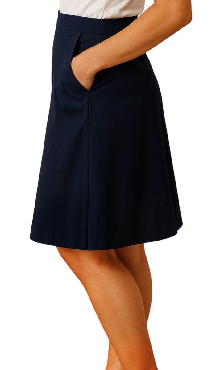 Women's Pull on Skort in Twill with Elastic Waist and Front Pockets - Codex AI
